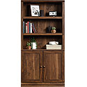 Transitional 3-Shelf Bookcase with Doors 426419